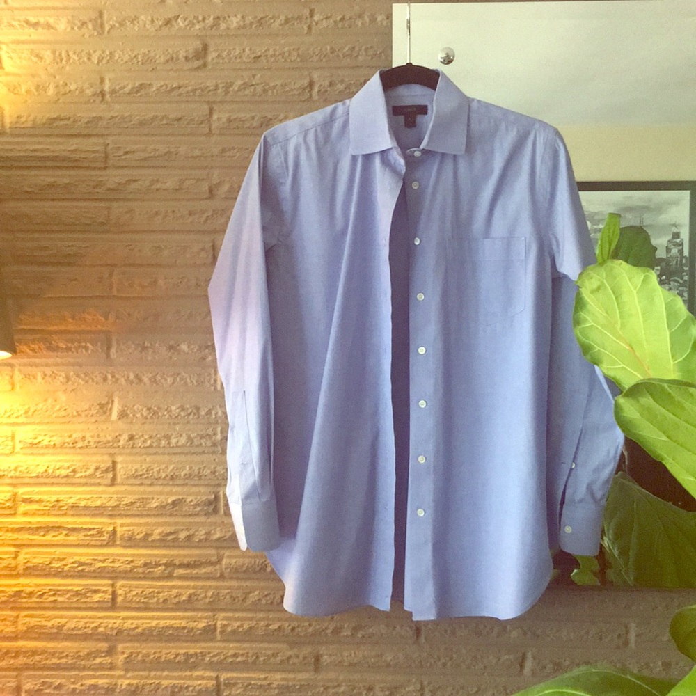 J. Crew Crisp Dress Shirt, blue